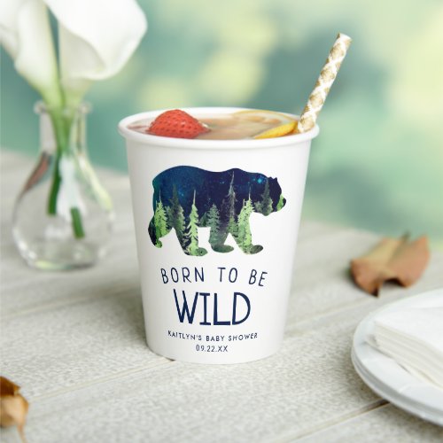 Born To Be Wild Baby Shower Paper Cups