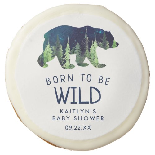 Born To Be Wild Baby Shower Sugar Cookie
