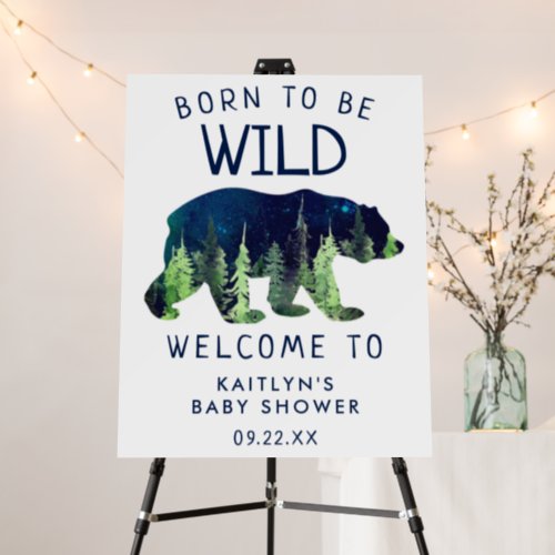 Born To Be Wild Baby Shower Welcome Sign