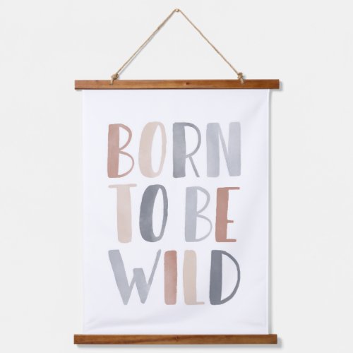 Born to be Wild Boho Kids Room Decor Hanging Tapestry