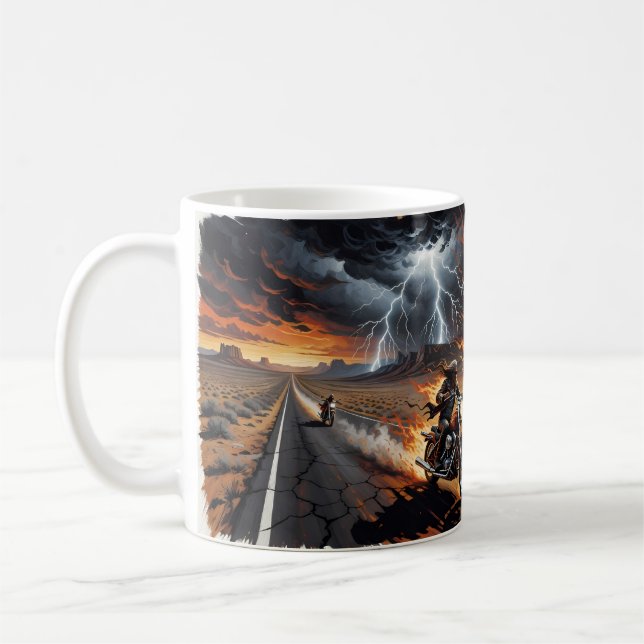 Born to Be Wild Desert Storm Biker Mug (Left)