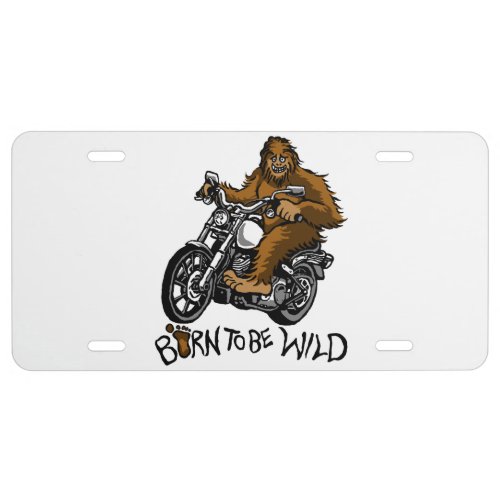 Born to be wild license plate
