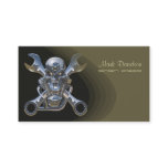Born to be wild, Motorcycle wrench   skull Business Card