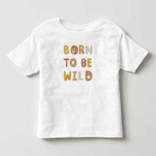Born to be wild watercolors toddler t-shirt