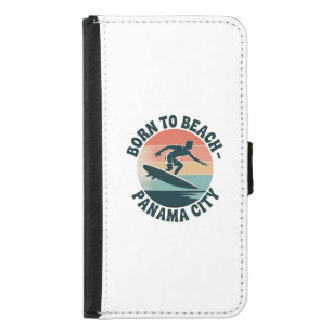 Born to Beach Panama City Samsung Galaxy S5 Wallet Case