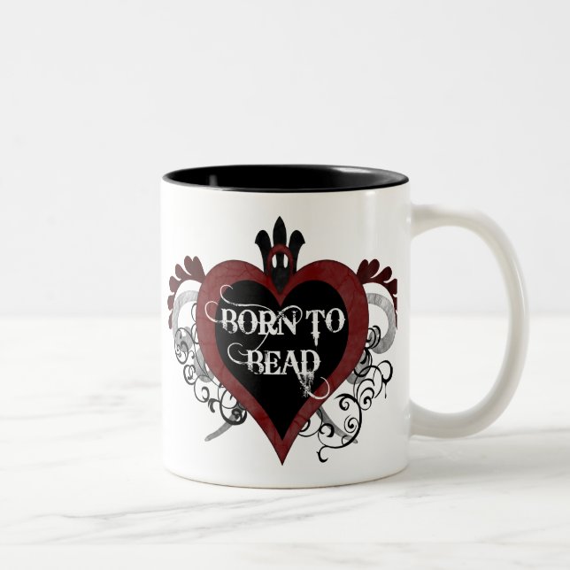 Born to Bead (red) mug (Right)