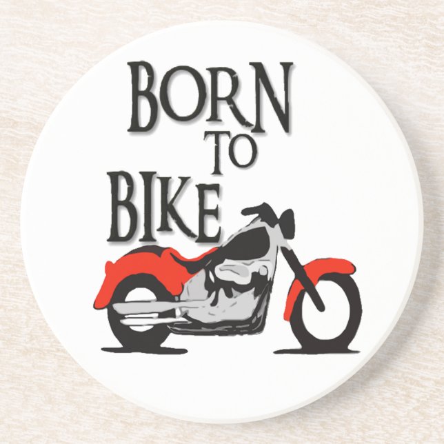 Born to bike drink coaster (Front)