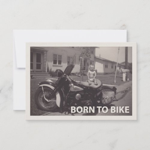 born to bike personalized announcements