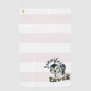 Born to Birdie Personalized Golf Gifts for Women Golf Towel
