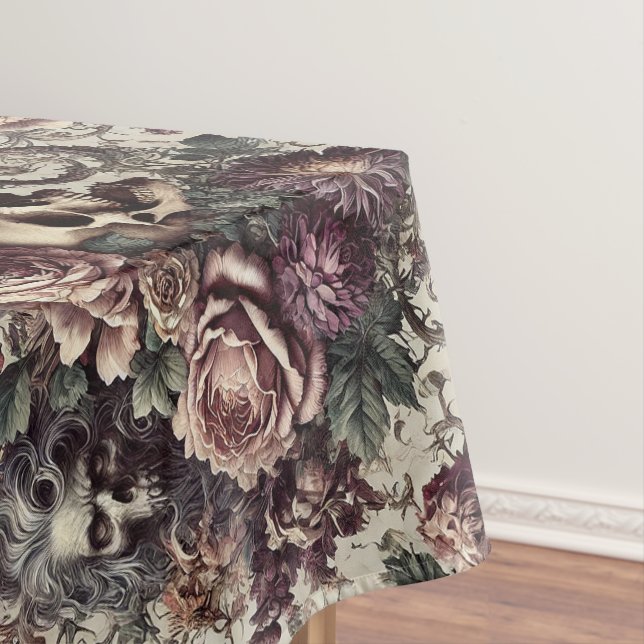 Born to Bloom – Gothic Victorian Large Pattern Tablecloth (In Situ)