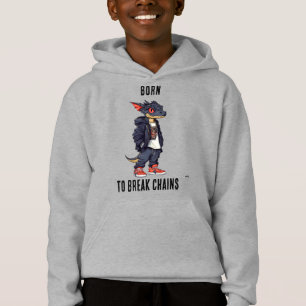 Born to Break Chains Dragon Design for Teens Hoodie