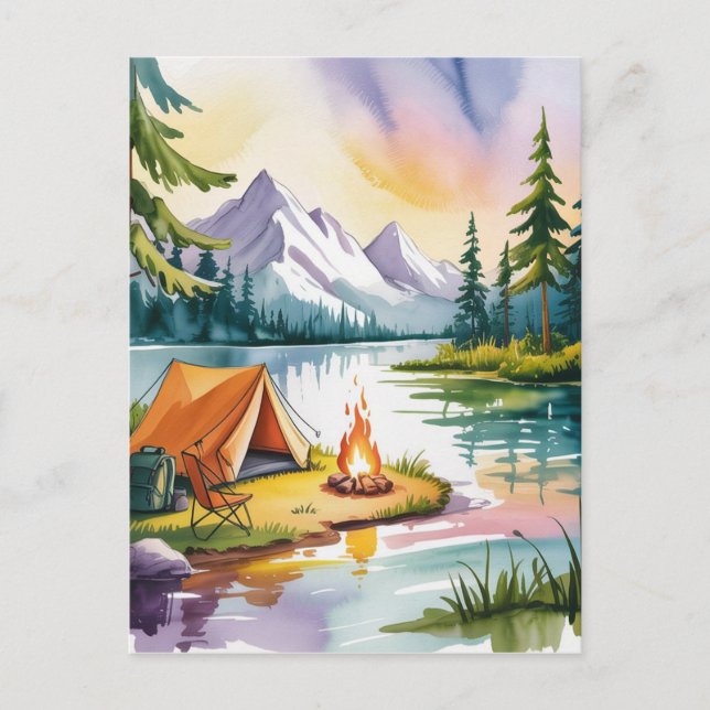 Born to Camp Postcard (Front)