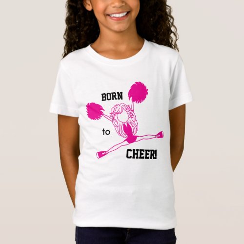 Born to Cheer _ Hot Pink T_Shirt