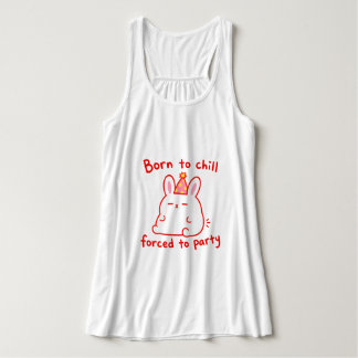 Born To Chill Party Bunny Tank Top
