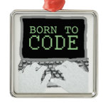 Born to Code Metal Ornament