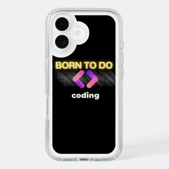 Born to Code – Passion for Programming Speck iPhone Case (Front)