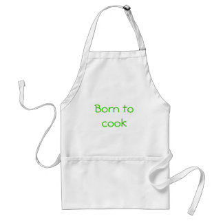 Born to cook adult apron