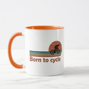 Born To Cycle - MTB Mountain Biking Funny Cycling Mug