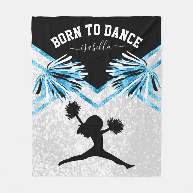 Born to Dance - Baby Blue Fleece Blanket (Front)