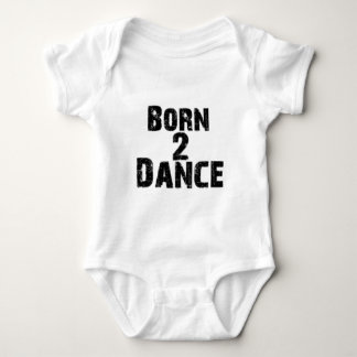 Born to Dance Black Baby Bodysuit
