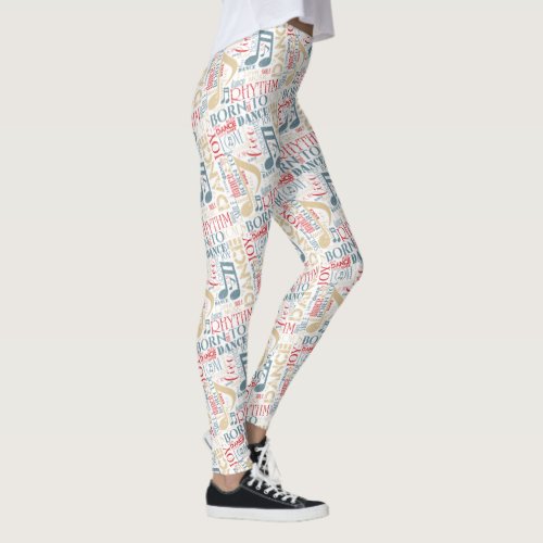 Born to Dance Blue ID277 Leggings