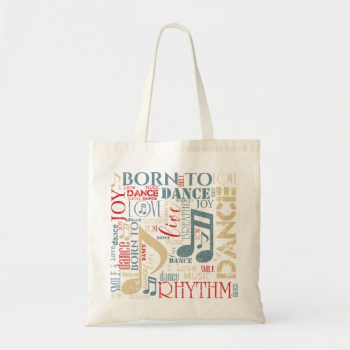Born to Dance Blue ID277 Tote Bag