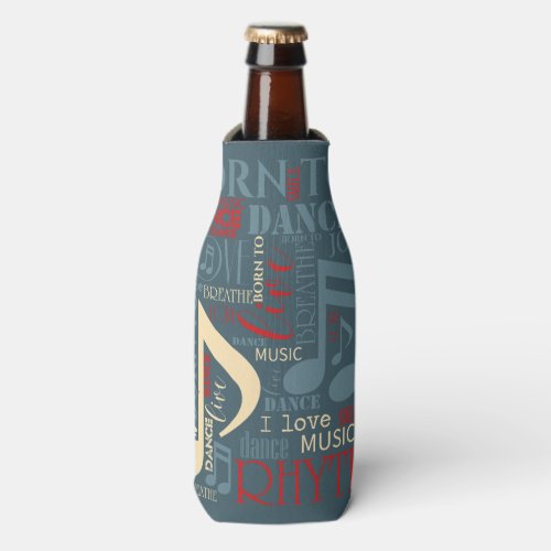 Born to Dance BlueRedGold ID277 Bottle Cooler