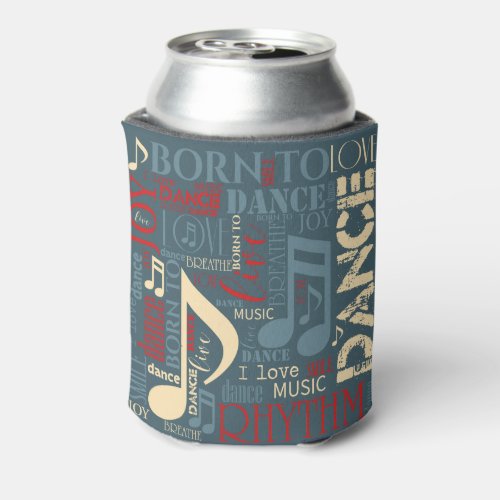 Born to Dance BlueRedGold ID277 Can Cooler