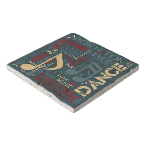 Born to Dance BlueRedGold ID277 Trivet