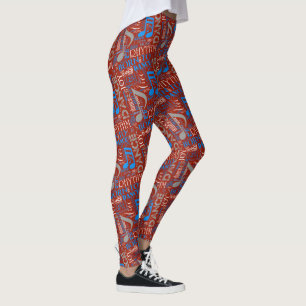 Born to Dance Blue/White/Any Color ID277 Leggings