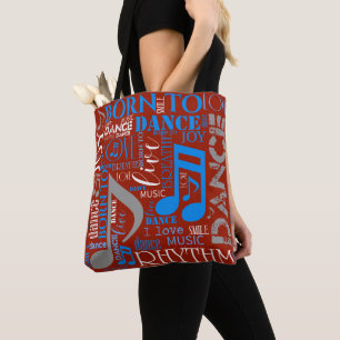 Born to Dance Blue/White/Any Color ID277 Tote Bag