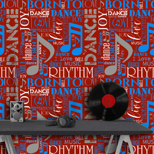 Born to Dance Blue/White/Any Color ID277 Wallpaper