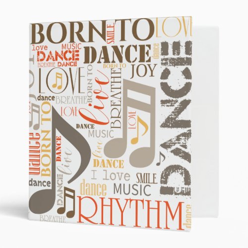 Born to Dance Brown ID277 Binder