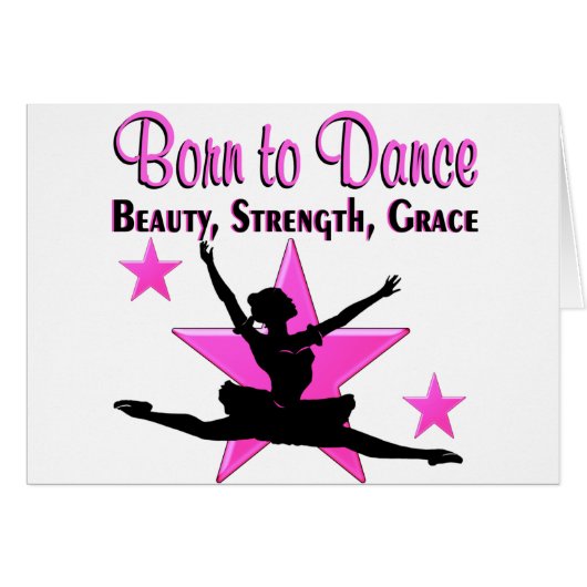 BORN TO DANCE CARDS (Front Horizontal)