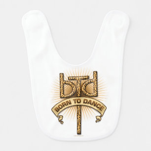 Born To Dance (Leopard) Bib