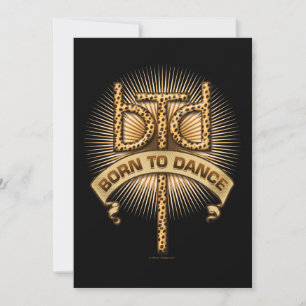 Born To Dance (Leopard) Party Invitation