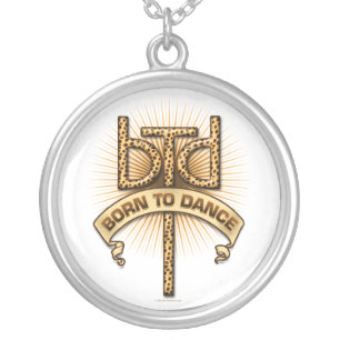 Born To Dance (leopard) Silver Plated Necklace