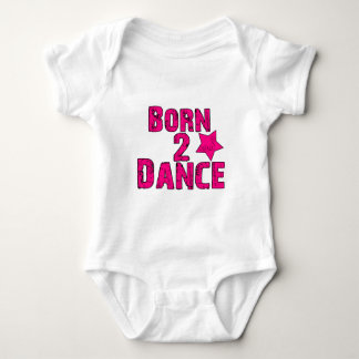 Born to Dance Pink Baby Bodysuit