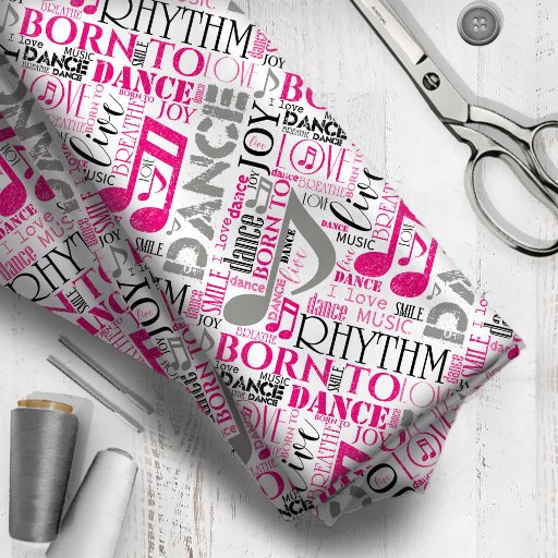 Born to Dance Pink/Black ID277 Fabric