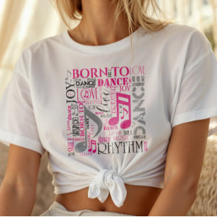 Born to Dance Pink/Black ID277 T-Shirt