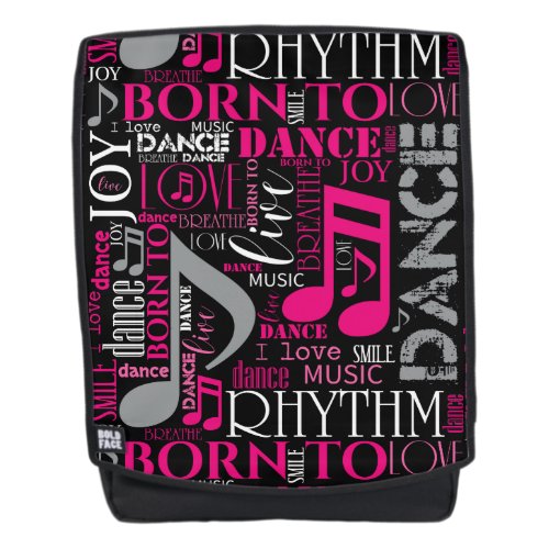 Born to Dance Pink ID277 Backpack