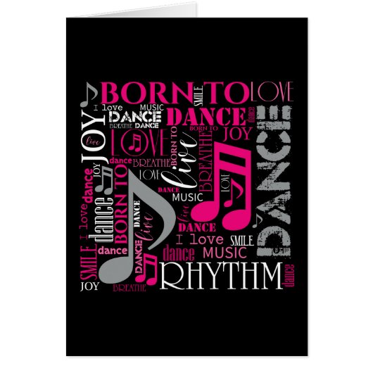 Born to Dance Pink ID277 Cards (Front)