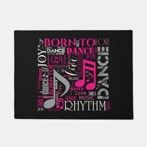 Born to Dance Pink ID277 Doormat
