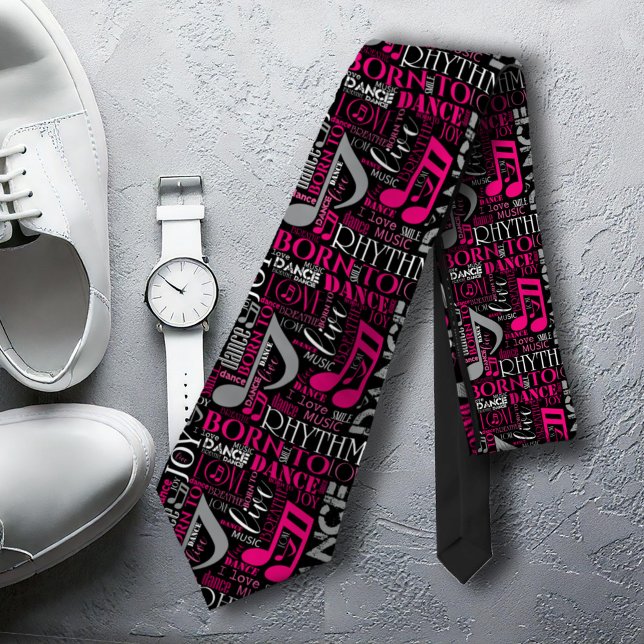 Born to Dance Pink ID277 Neck Tie (Creator Uploaded)