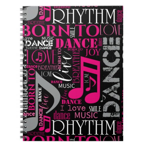 Born to Dance Pink ID277 Notebook