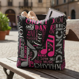 Born to Dance Pink ID277 Tote Bag