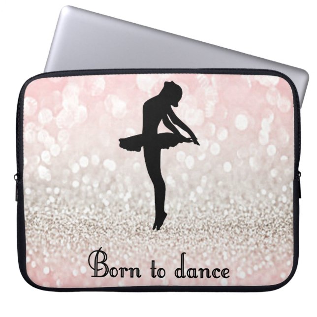 Born to Dance Sparkle Dancer Laptop Laptop Sleeve (Front)
