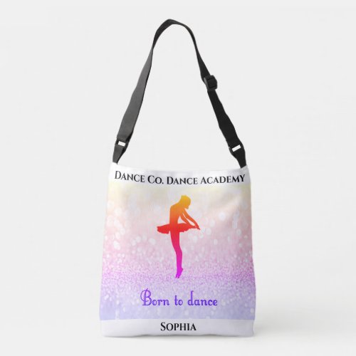 Born To Dance Tote w Studio Name  Her Name