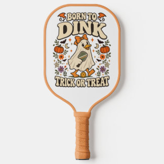 Born to Dink – Spooky Trick or Treat Halloween Carbon Fiber Pickleball Paddle