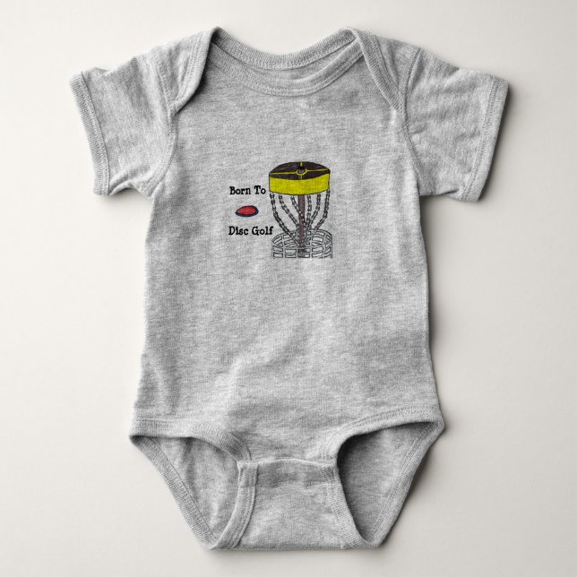 Born to Disc Golf baby onsie body suit Baby Bodysuit (Front)